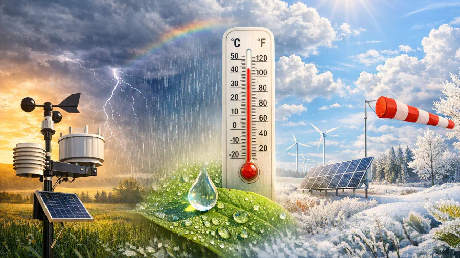 Image de couverture pour 42 grandeurs météorologiques à déduire de vos données météo